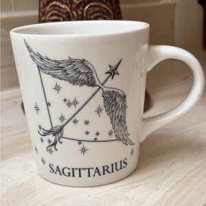 Williams Sonoma Sagittarius Mug - Black and White